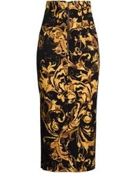 Versace Jeans Couture - Maxi Skirt Polyester, Elastane - Lyst