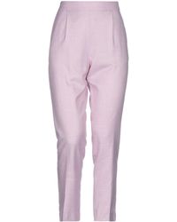 Femme Vêtements Pantalons décontractés Pantalon Synthétique Erika Cavallini Semi Couture en coloris Neutre élégants et chinos Pantalons moulants 