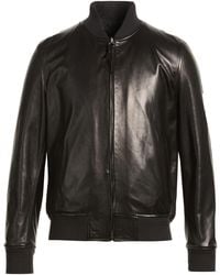 Ferragamo - Jacket Lambskin, Polyester - Lyst