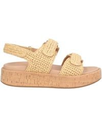 Emanuélle Vee - Sandals Natural Raffia - Lyst