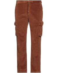 Mc2 Saint Barth - Camel Pants Cotton, Elastane - Lyst