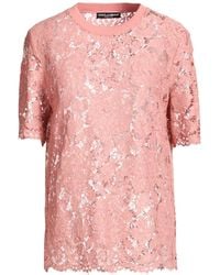 Dolce & Gabbana - Antique Rose Top Viscose, Cotton, Polyamide - Lyst