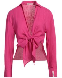 hinnominate - Fuchsia Shirt Linen, Viscose - Lyst