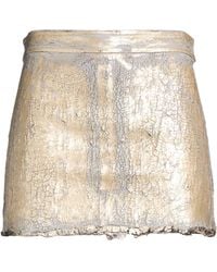 Rick Owens - Mini Skirt Cotton, Elastomultiester, Rubber - Lyst