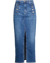 ViCOLO - Denim Skirt Cotton, Lyocell, Elastomultiester, Elastane - Lyst