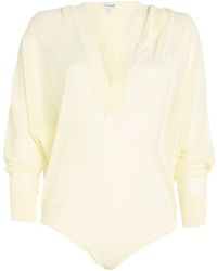 Alaïa - Bodysuit Viscose, Polyamide, Elastane - Lyst