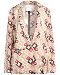 SKILLS & GENES - Ivory Blazer Viscose - Lyst