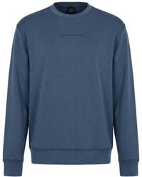 ARMANI EXCHANGE - Slate Sweatshirt Modal, Polyester, Elastane - Lyst