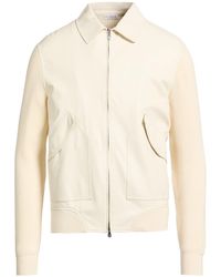 Brunello Cucinelli - Ivory Jacket Leather, Cotton - Lyst