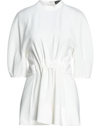 Chemise en jersey mat à poches à rabat Proenza Schouler en coloris Blanc Femme Vêtements Tops Chemises 