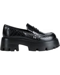 Steve Madden - Madlove Croc-embossed Faux-leather Loafers - Lyst
