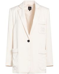 ARMANI EXCHANGE - Ivory Blazer Polyester - Lyst