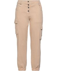 Natural Womens Clothing Jeans Capri and cropped jeans Patrizia Pepe Denim Trousers in Sand 