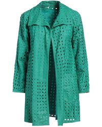 Pearls - Overcoat & Trench Coat Leather - Lyst
