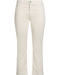 Sportmax - Ivory Pants Cotton, Elastomultiester, Elastane - Lyst