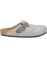 Birkenstock - Light Mules & Clogs Wool, Leather - Lyst