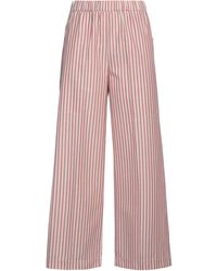 TRUE NYC - Burgundy Pants Cotton, Polyester - Lyst