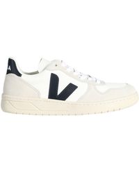 Veja - V-10 Sneakers Leather, Textile Fibers - Lyst