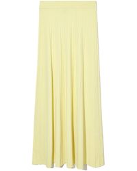 COS - Pleated Knitted Maxi Skirt - Lyst