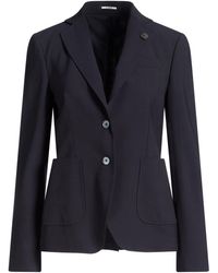 Lardini - Midnight Blazer Wool, Elastane - Lyst