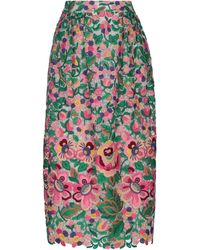 Valentino 3/4 Length Skirt - Green