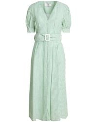Compagnia Italiana - Midi Dress Linen, Cotton - Lyst