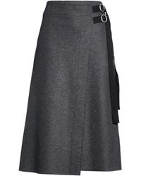 Jil Sander - Midi Skirt Wool, Polyamide - Lyst
