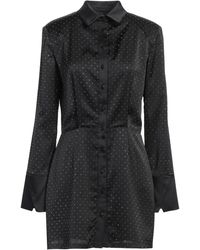 Gaelle Paris - Noir Mini Dress Polyester, Elastane - Lyst