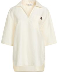Max Mara - Ivory Top Linen, Silk, Polyamide - Lyst