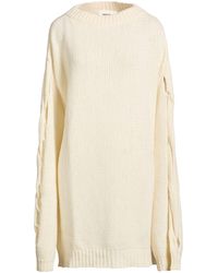 Circus Hotel - Ivory Mini Dress Wool, Polyamide - Lyst