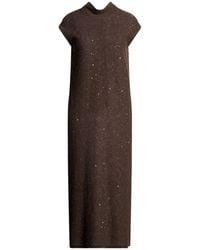 Gentry Portofino - Midi Dress Alpaca Wool, Mohair Wool, Viscose, Polyamide, Polyester - Lyst