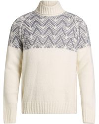 Aion - Cream Turtleneck Cashmere, Silk - Lyst