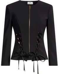Elisabetta Franchi - Jacket Polyester, Elastane - Lyst