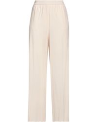 Nude - Cream Pants Viscose, Wool, Elastane - Lyst