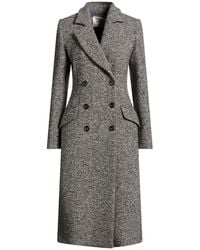 Blugirl Blumarine - Coat Acrylic, Recycled Wool, Polyester, Cotton, Silk - Lyst