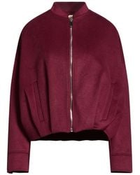 Kaos - Burgundy Jacket Polyester, Viscose - Lyst