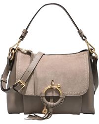 See By Chloé - Joan Medium Hobo Bag -- Dove Cross-Body Bag Bovine Leather - Lyst
