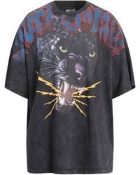 Just Cavalli - Charcoal T-Shirt Cotton - Lyst