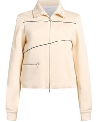 Ferragamo - Ivory Jacket Polyester, Cotton, Polyamide - Lyst