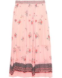 Womens Clothing Skirts Maxi skirts Save 8% Philosophy Di Lorenzo Serafini High-waisted Slit-detail Skirt in Pink 