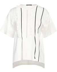High - Ivory T-Shirt Cotton - Lyst