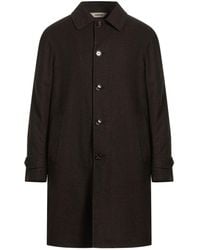 Aspesi - Dark Coat Virgin Wool, Cashmere - Lyst