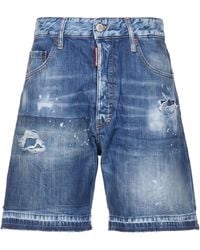 DSquared² - Denim Shorts Cotton - Lyst