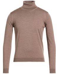 SEVENTY VENEZIA - Charcoal Turtleneck Virgin Wool - Lyst