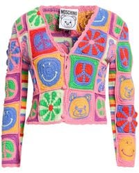 Moschino - X Smiley World Cardigan Cotton - Lyst