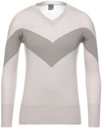 Herren Bekleidung Pullover und Strickware V-Ausschnitt Pullover Alpha Studio Pullover in Grau für Herren 