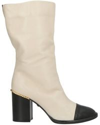 Grey Mer - Cream Ankle Boots Leather - Lyst