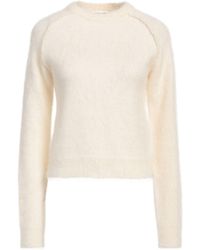Jil Sander - Cream Sweater Virgin Wool, Mohair Wool, Silk - Lyst