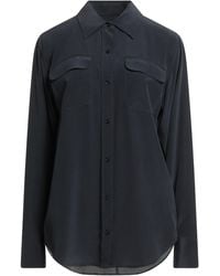 Equipment Silk Shirt in Blue | Lyst
