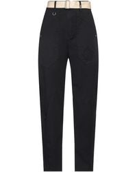 High - Pants Cotton, Elastane, Linen - Lyst